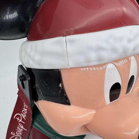 Disney Parks Mickey Mouse Santa Christmas Popcorn Bucket Lanyard Souvenir - Picture 8 of 10